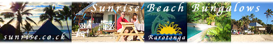 stay at Sunrise Beach Bungalows on Rarotonga