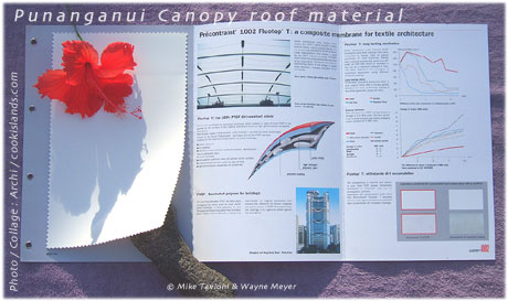>>> sample textile architecture membrane - photo Archi &copy; cookislands.com - click to enlarge